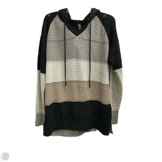 Sweater By Clothes Mentor In Black & Grey, Size: 2x
