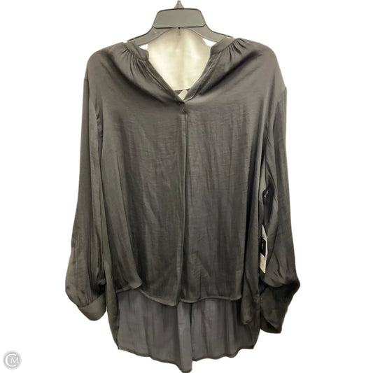 Top Long Sleeve By Simply Vera In Black, Size: Xxl