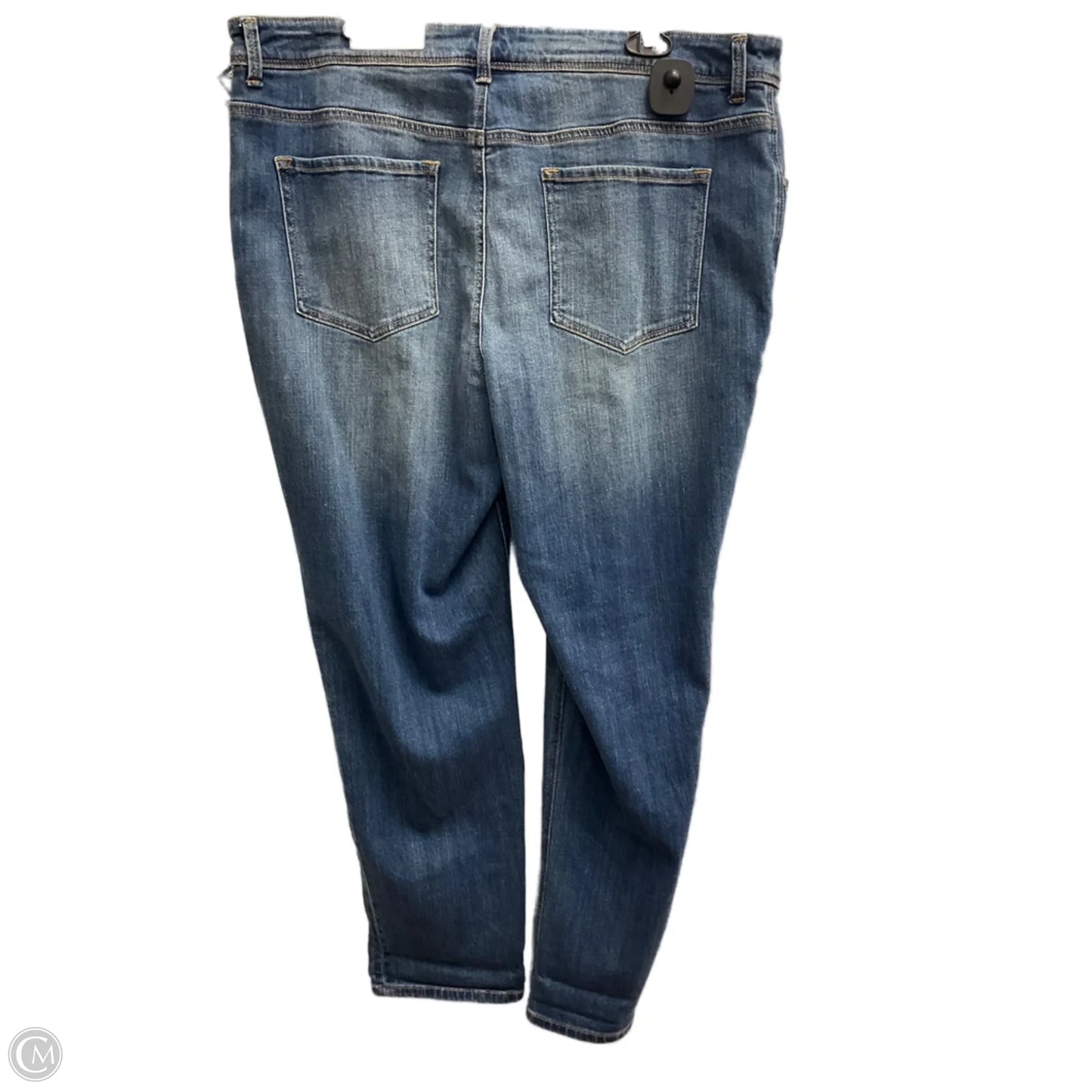 Pants Cropped By Chicos In Blue Denim, Size: 3x