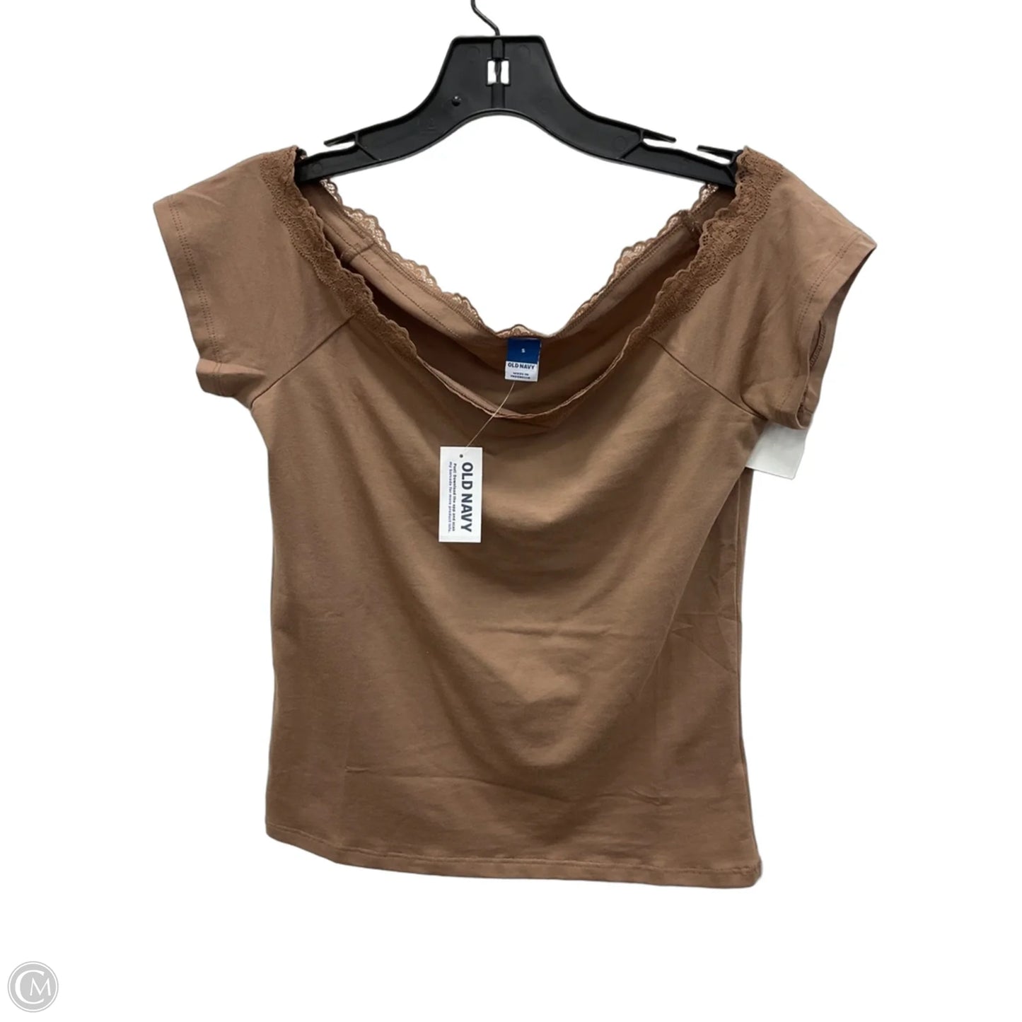 Top Short Sleeve By Old Navy In Brown, Size: S