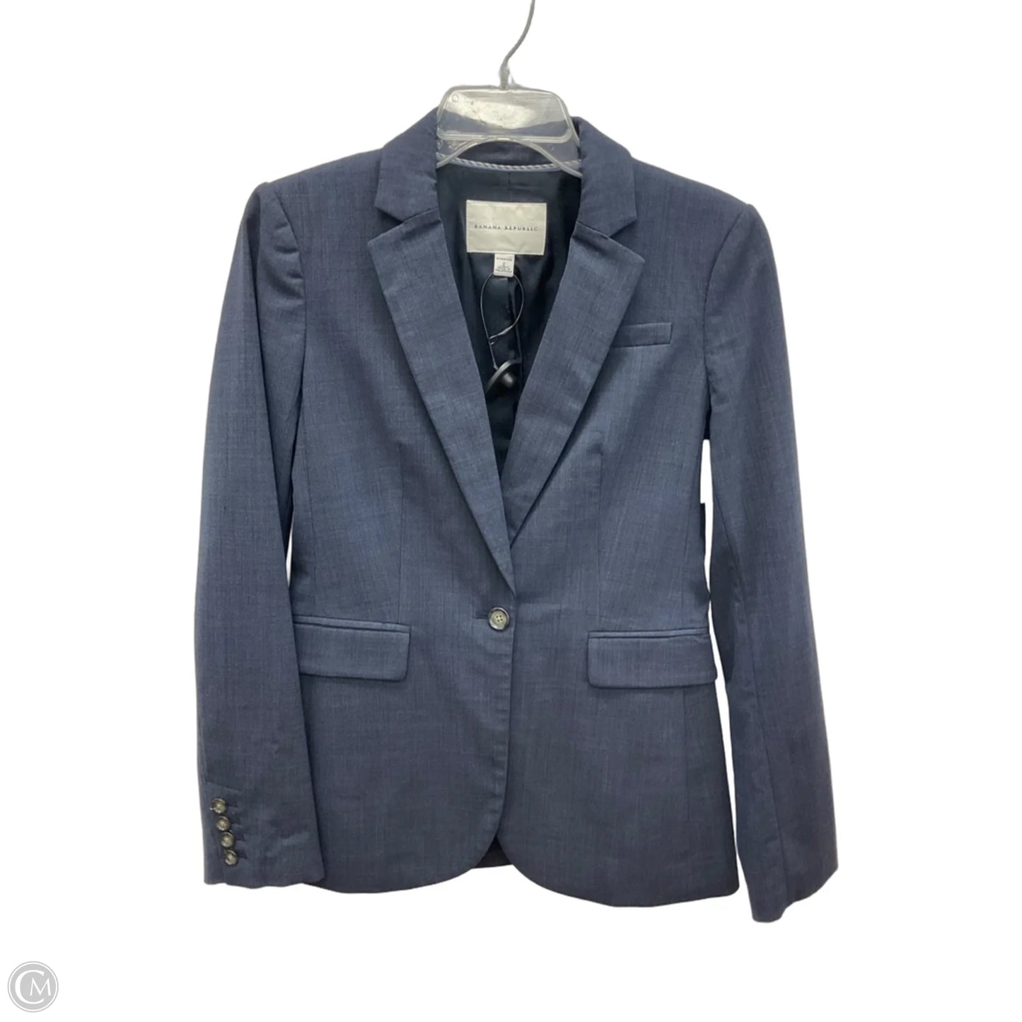 Blazer By Banana Republic In Blue, Size: 2