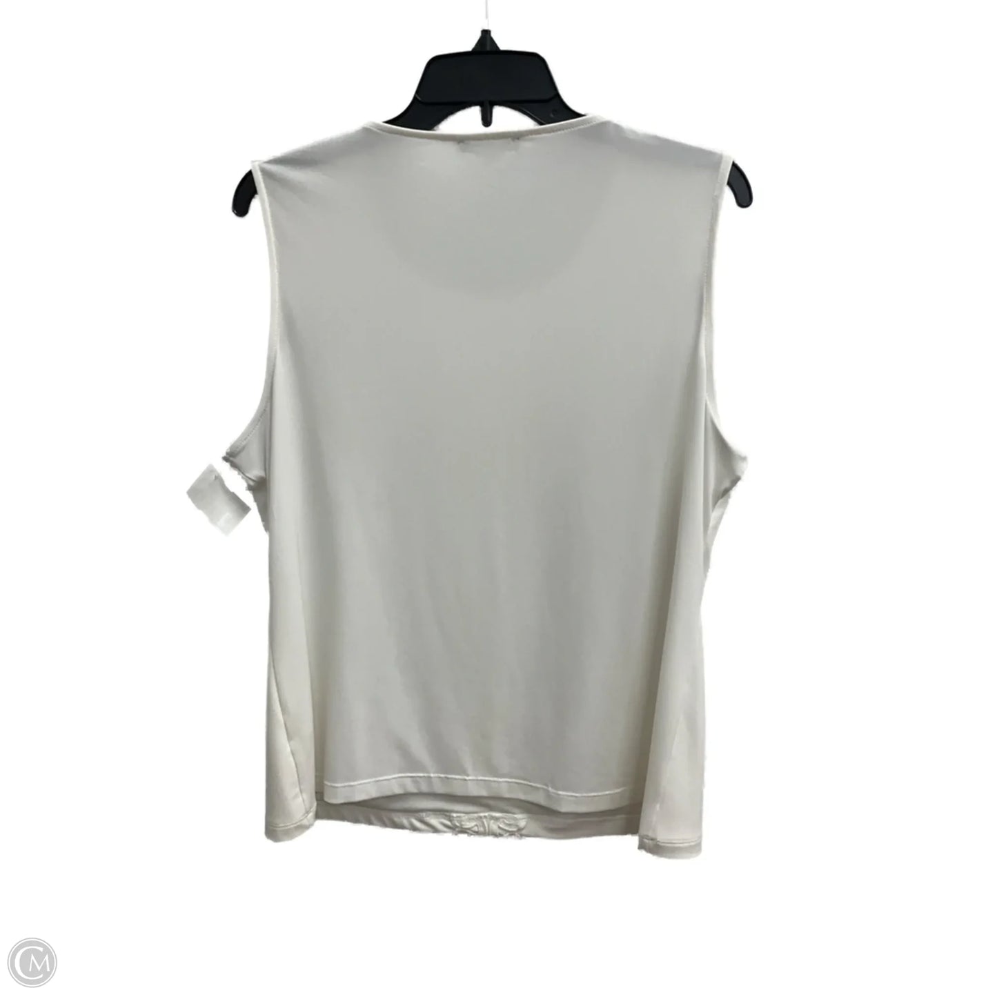 Top Sleeveless By Tommy Hilfiger In White, Size: Xl