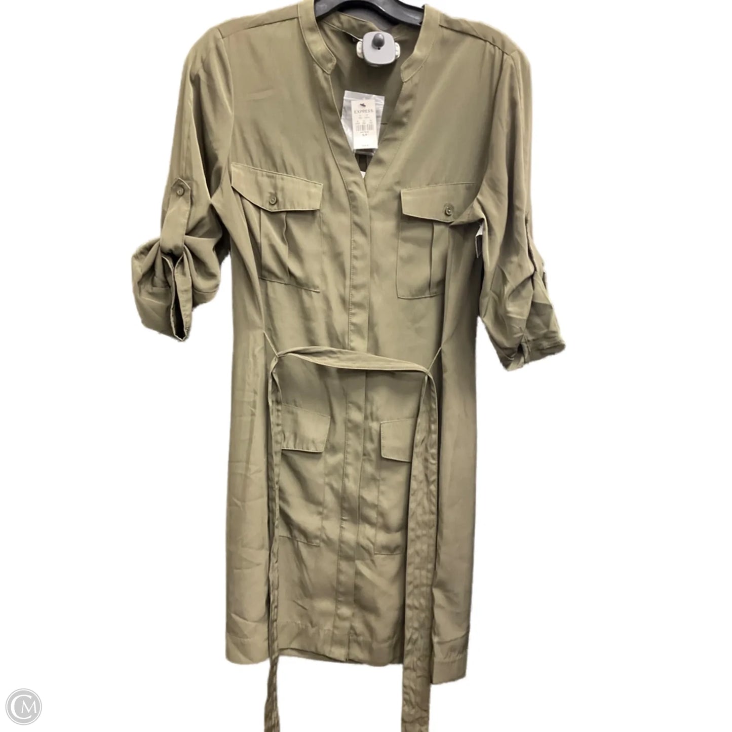 Dress Casual Short By Express In Green, Size: S