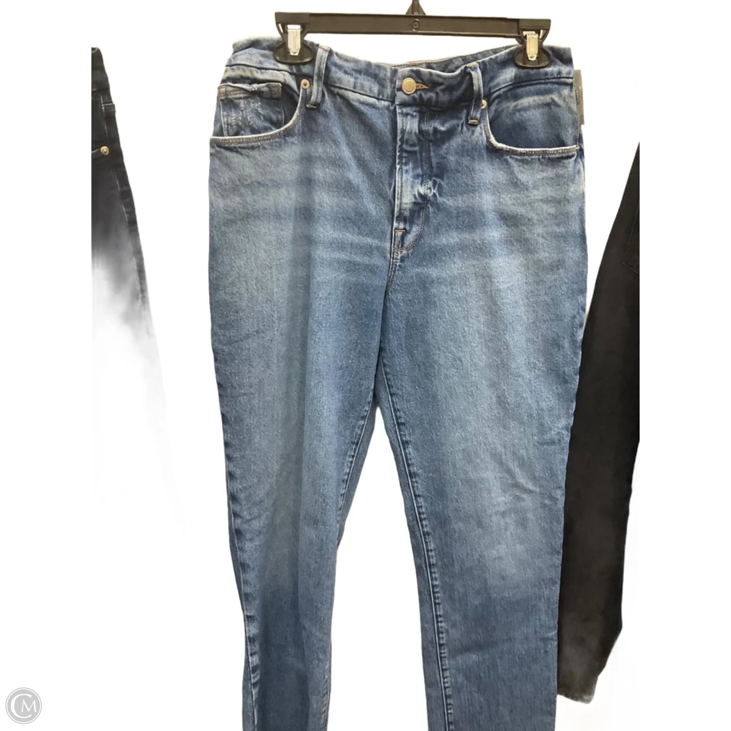 Jeans Straight By Good American In Blue, Size: 8