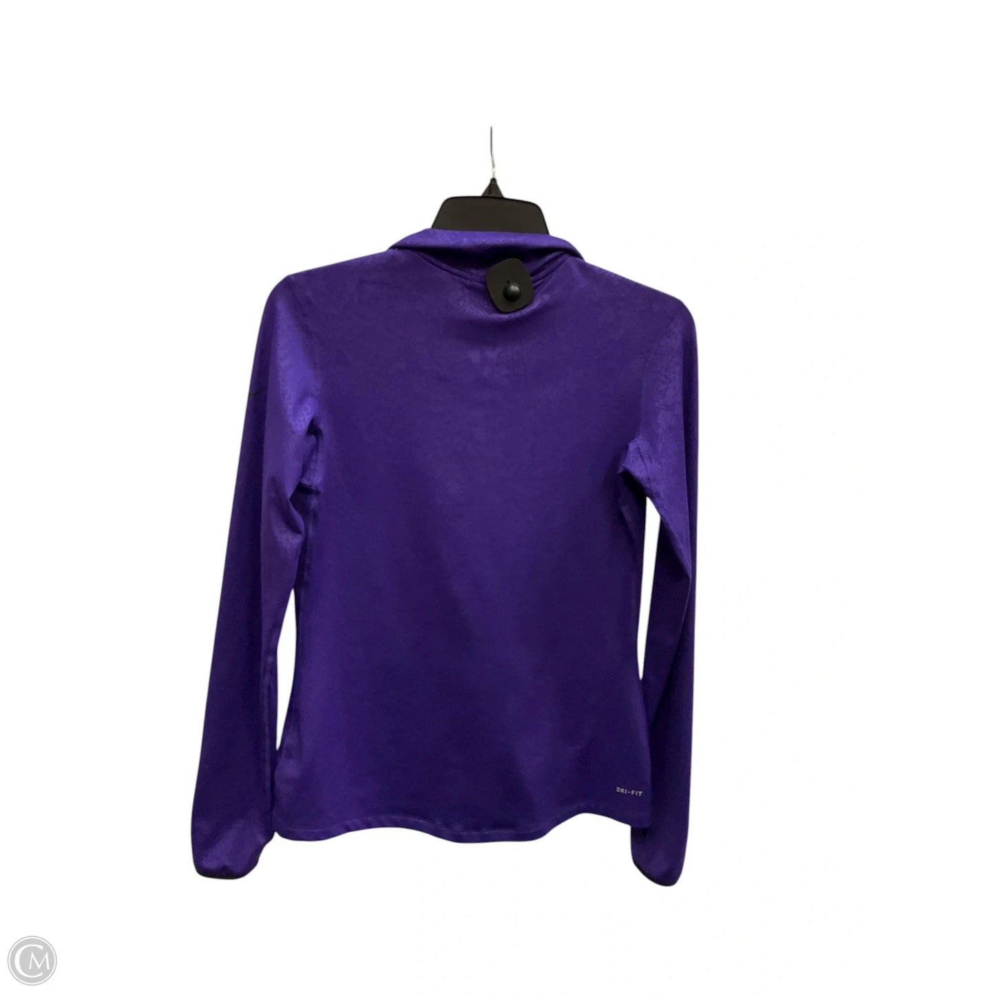 Athletic Jacket By Nike In Purple, Size: M