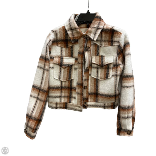 Jacket Shirt By Altard State In Plaid Pattern, Size: S