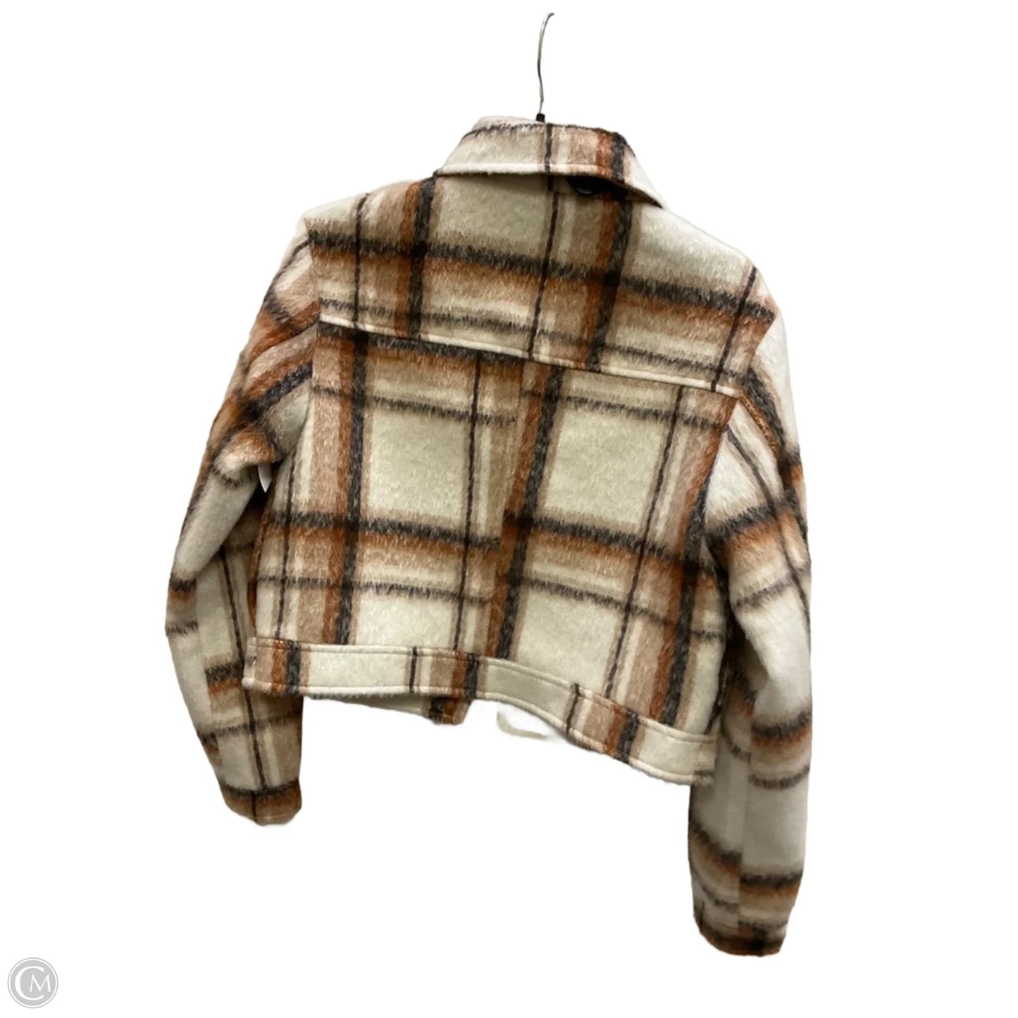 Jacket Shirt By Altard State In Plaid Pattern, Size: S