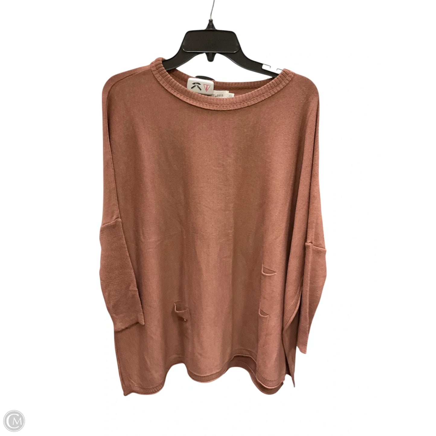 Top Long Sleeve By Mer Sea In Red, Size: Osfm