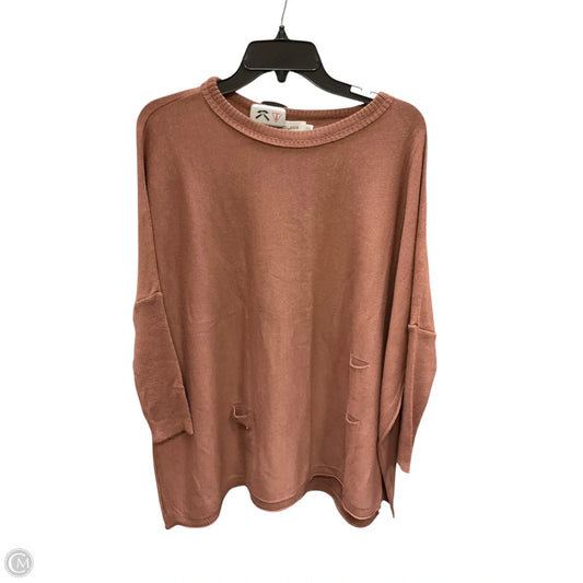 Top Long Sleeve By Mer Sea In Red, Size: Osfm