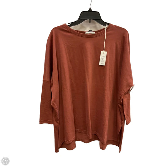 Top Long Sleeve By Mer Sea In Orange, Size: Osfm