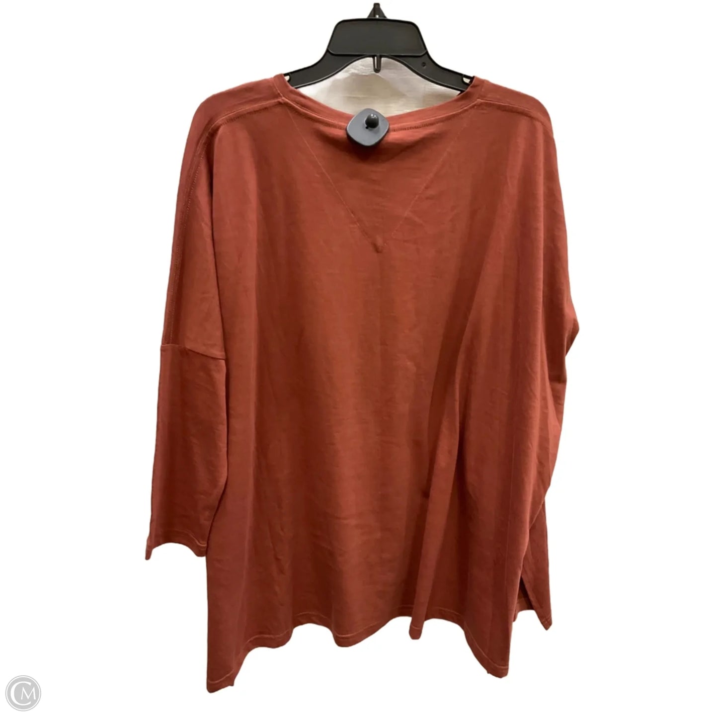 Top Long Sleeve By Mer Sea In Orange, Size: Osfm