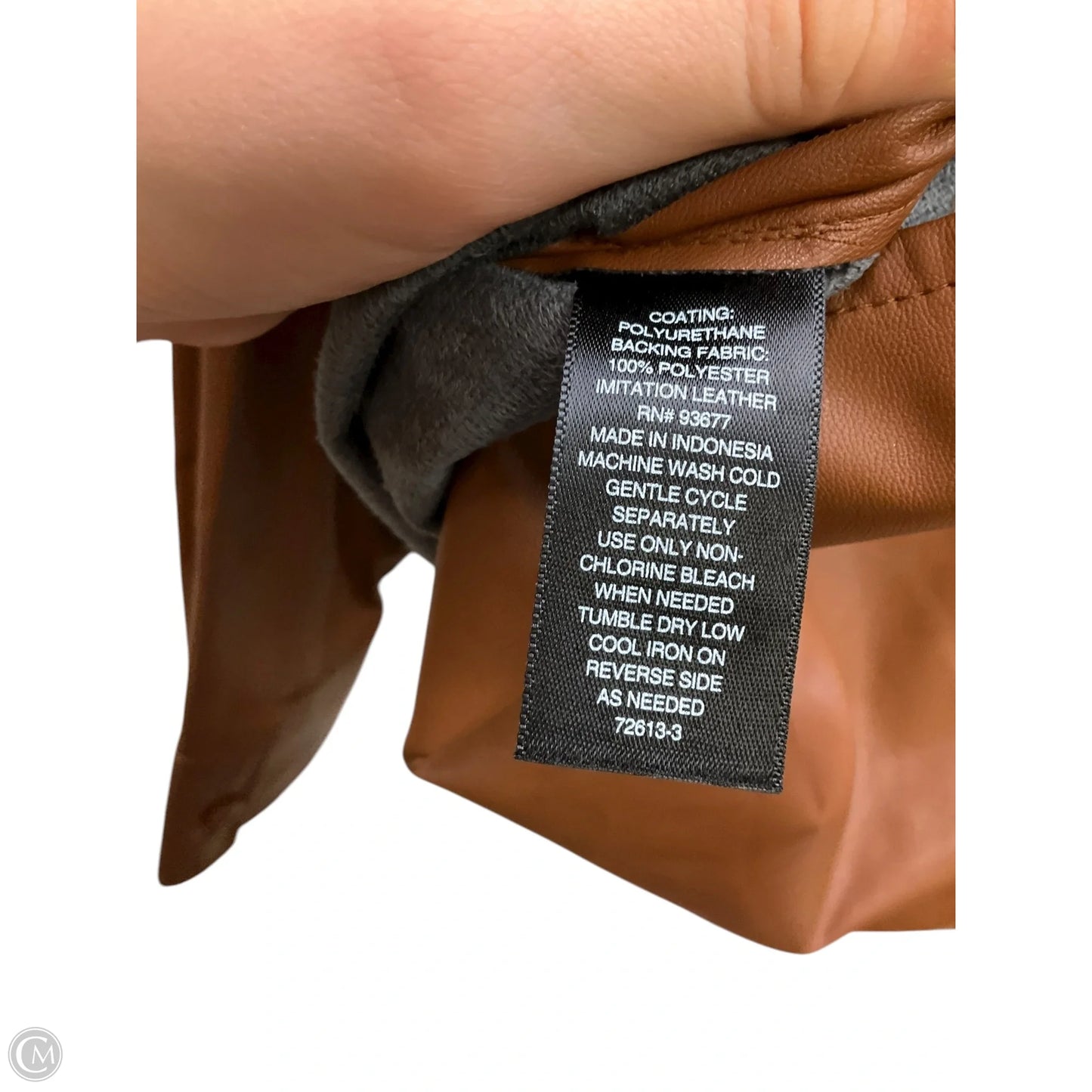 Jacket Shirt By Worthington In Brown, Size: L