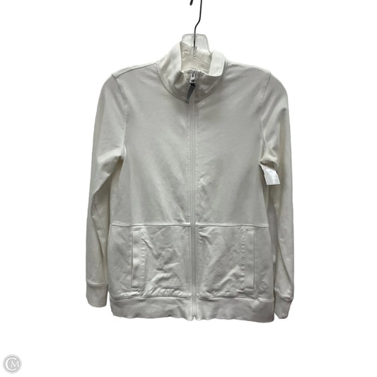 Athletic Top Long Sleeve Collar By Talbots In White, Size: Xs