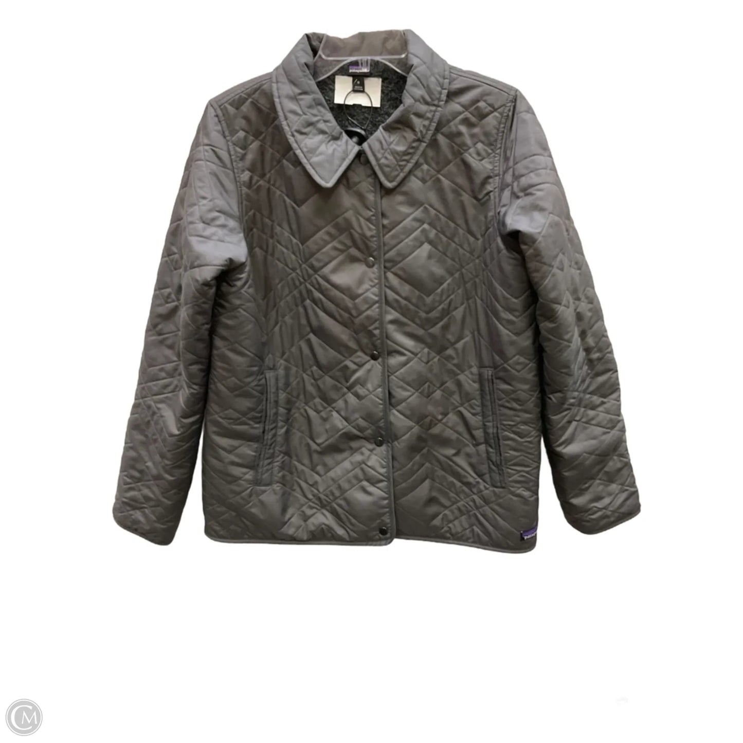 Coat Puffer & Quilted By Patagonia In Grey, Size: M