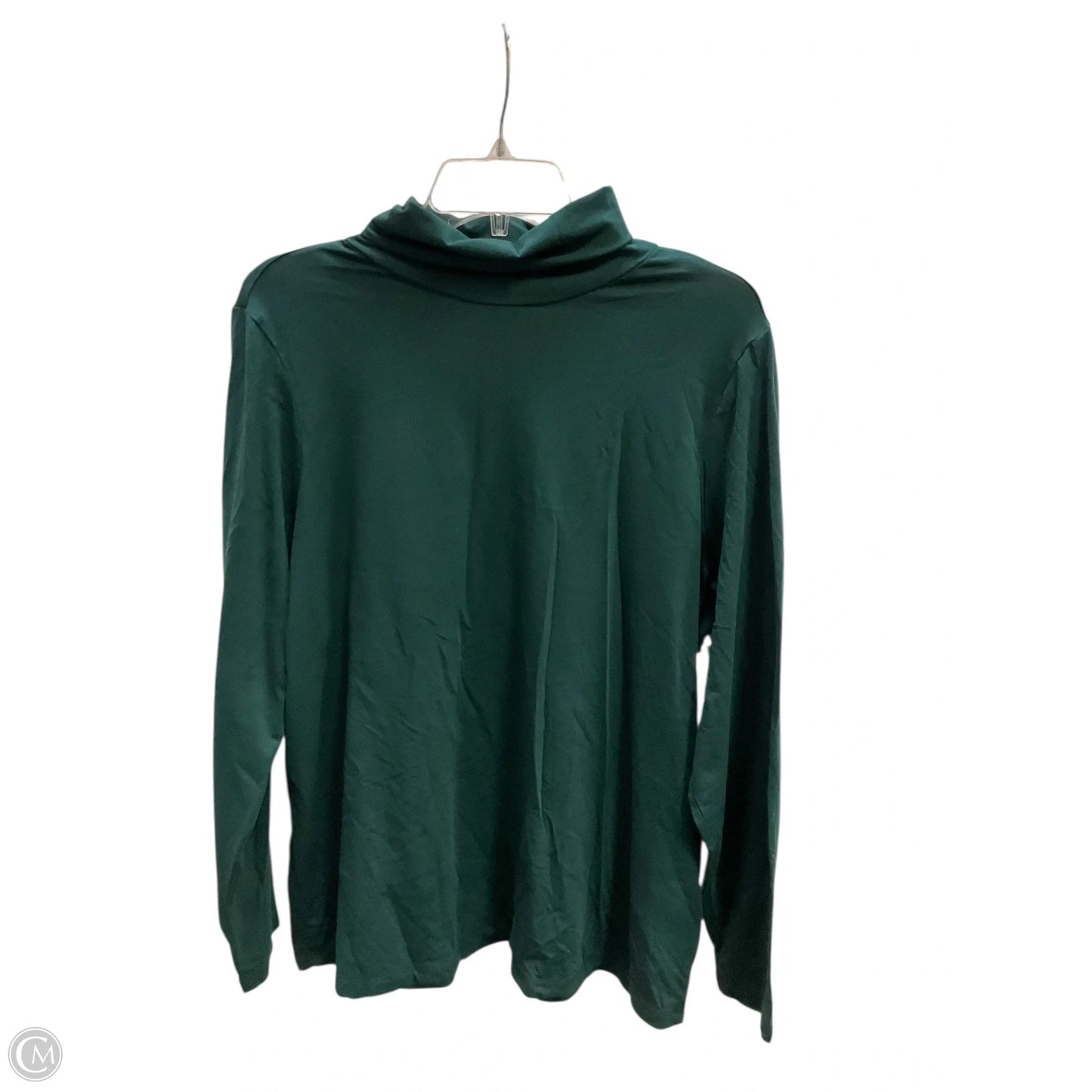 Top Long Sleeve By Lands End In Green, Size: 2x