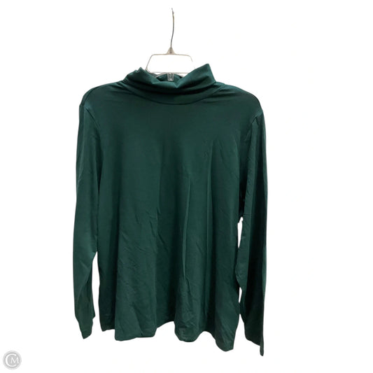Top Long Sleeve By Lands End In Green, Size: 2x