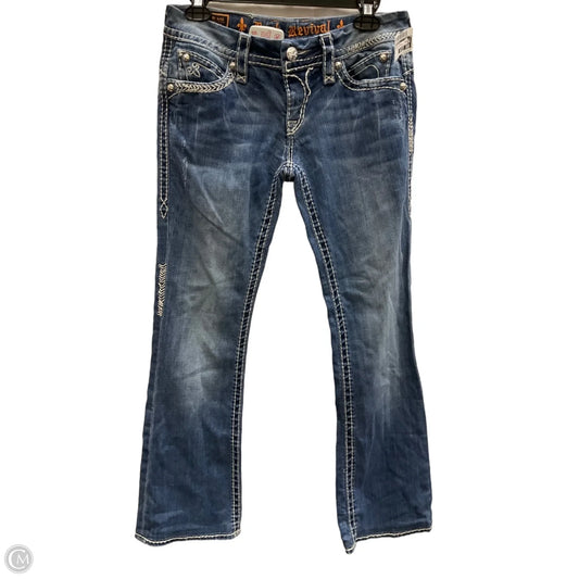 Jeans Boot Cut By Rock Revival In Blue Denim, Size: 6