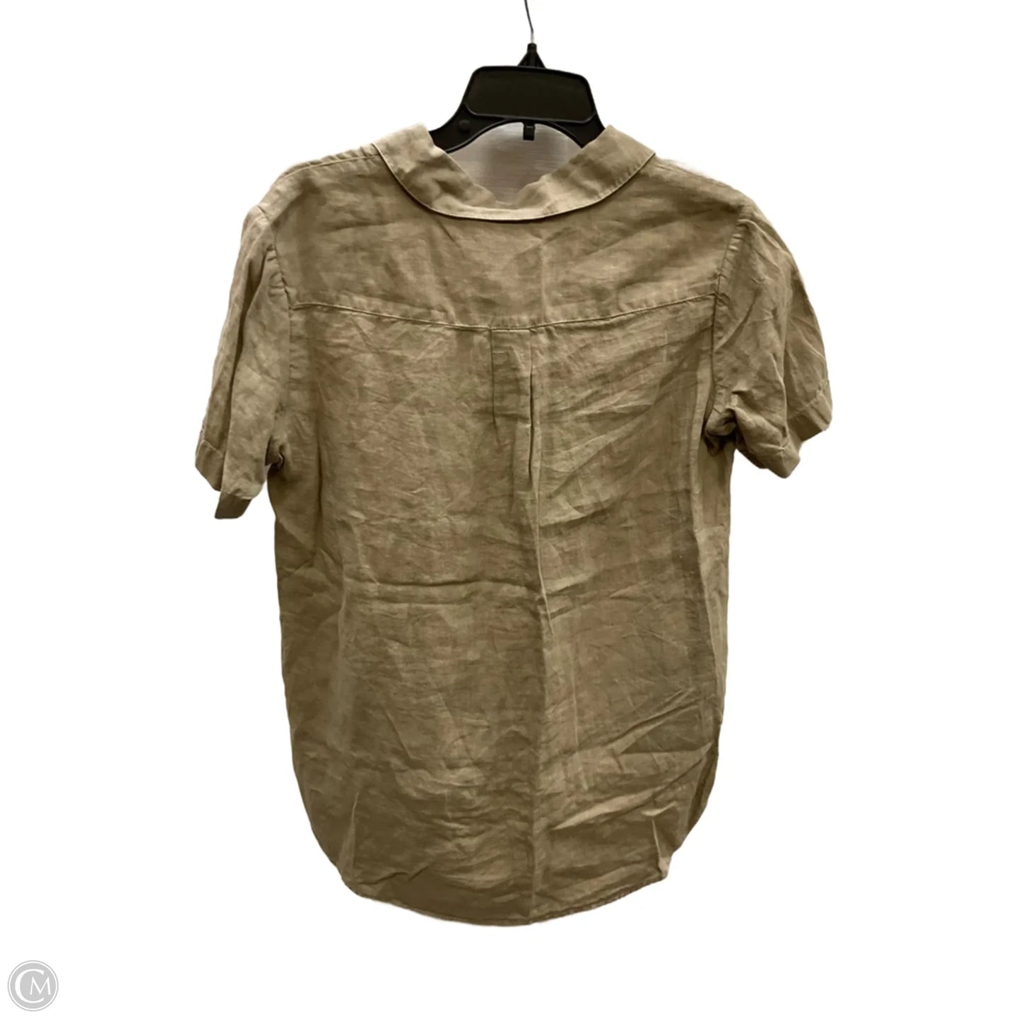 Top Short Sleeve By Theory In Beige, Size: S