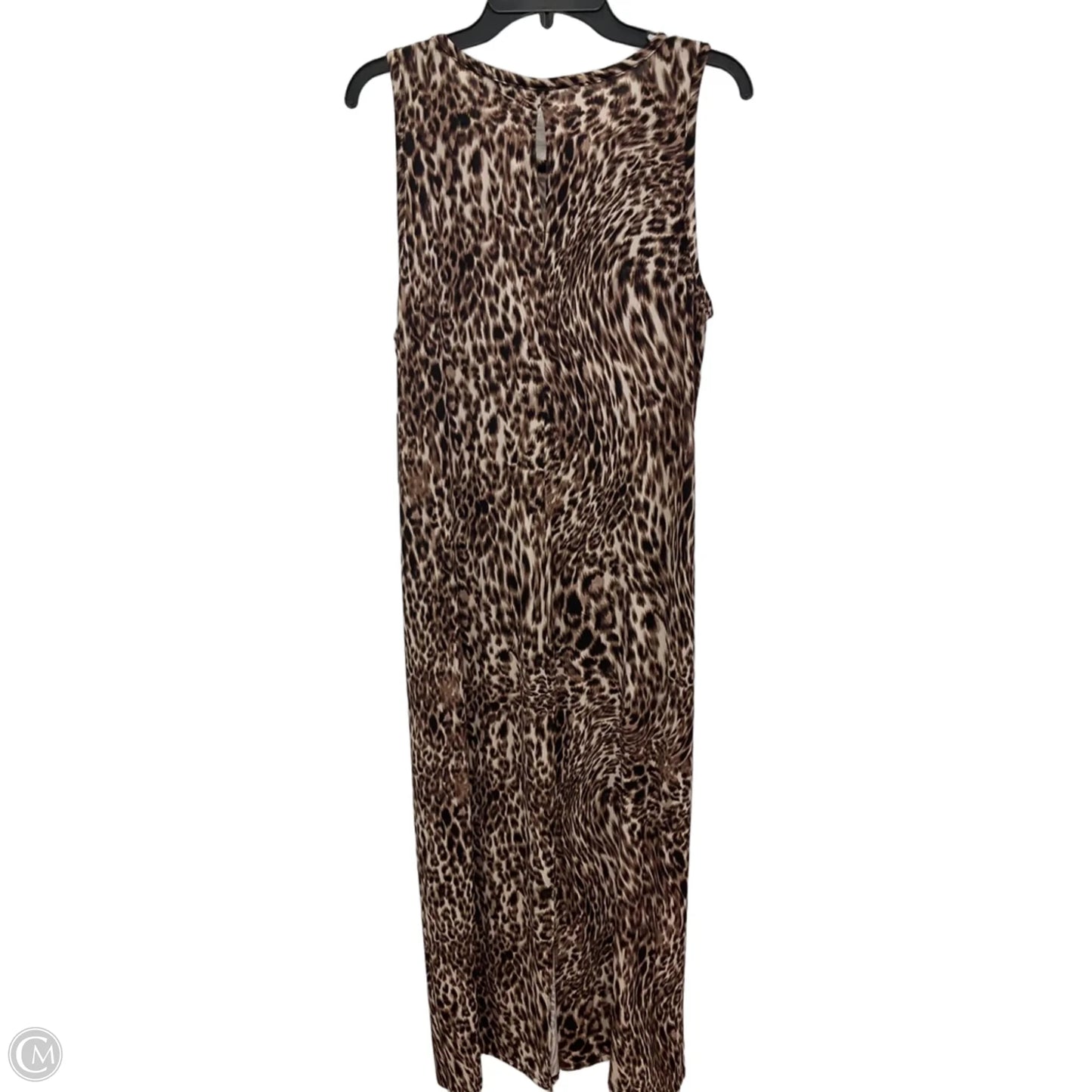 Dress Casual Maxi By Vince Camuto In Leopard Print, Size: L