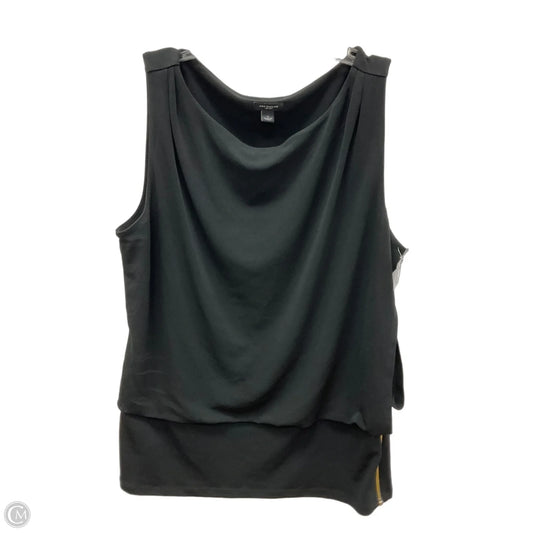 Top Sleeveless By Ann Taylor In Black, Size: L
