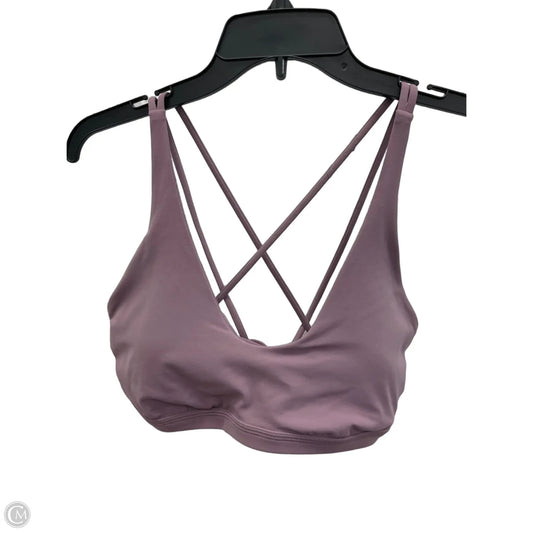 Athletic Bra By Lululemon In Grey, Size: L
