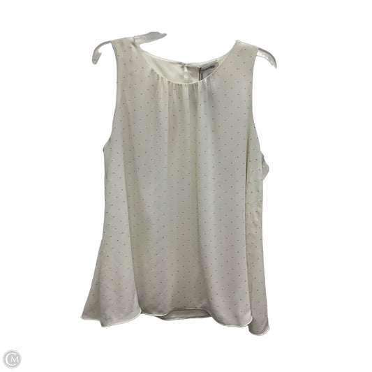 Top Sleeveless By Calvin Klein In Polkadot Pattern, Size: Xl