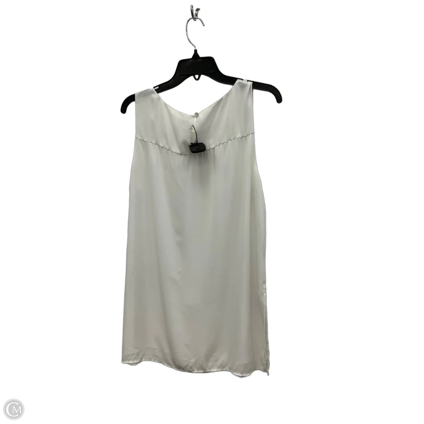 Top Sleeveless By Chicos In White, Size: L