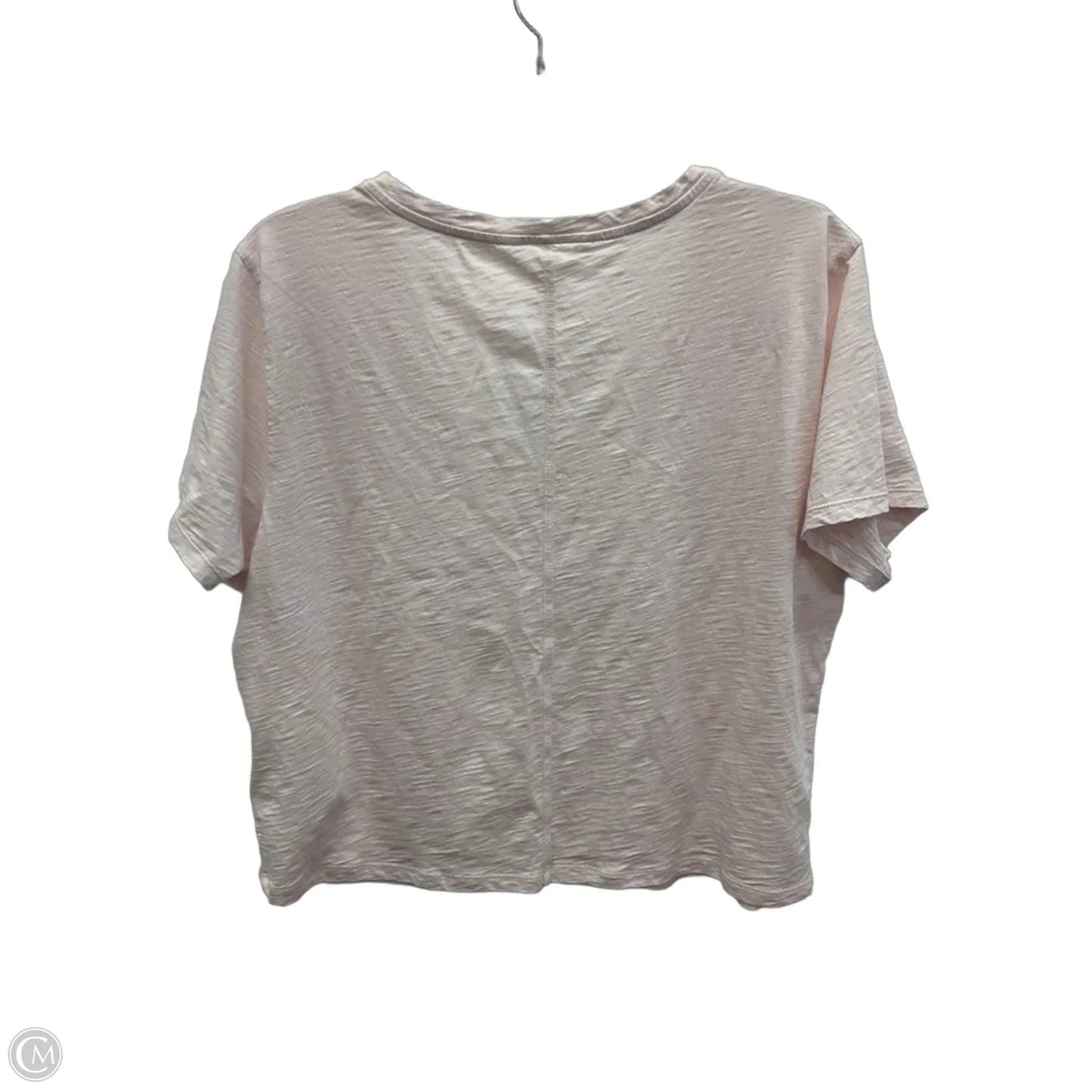 Athletic Top Short Sleeve By Athleta In Pink, Size: L