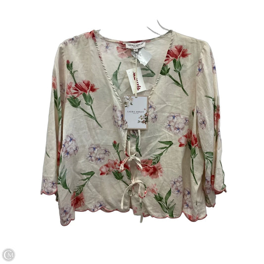 Top Long Sleeve By Laura Ashley In Pink, Size: L
