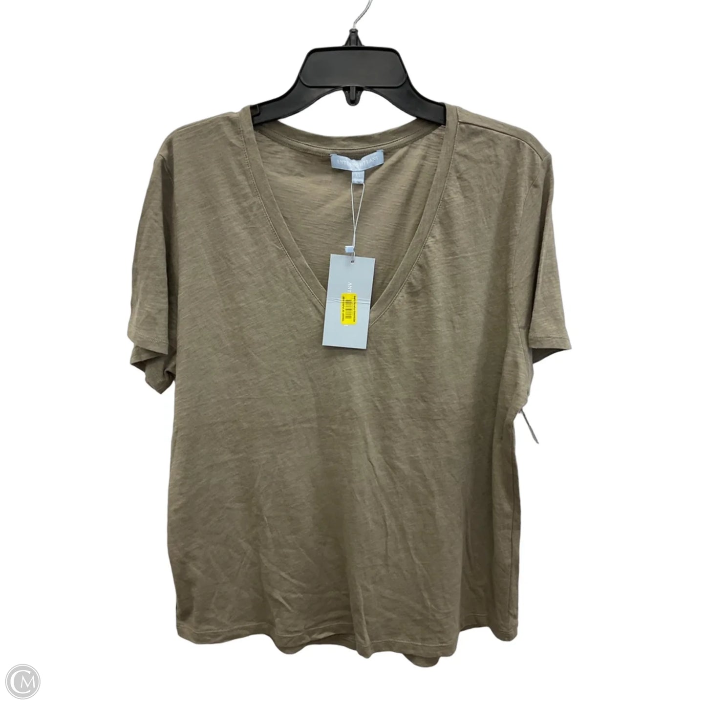 Top Short Sleeve By Antonio Melani In Brown, Size: Xl