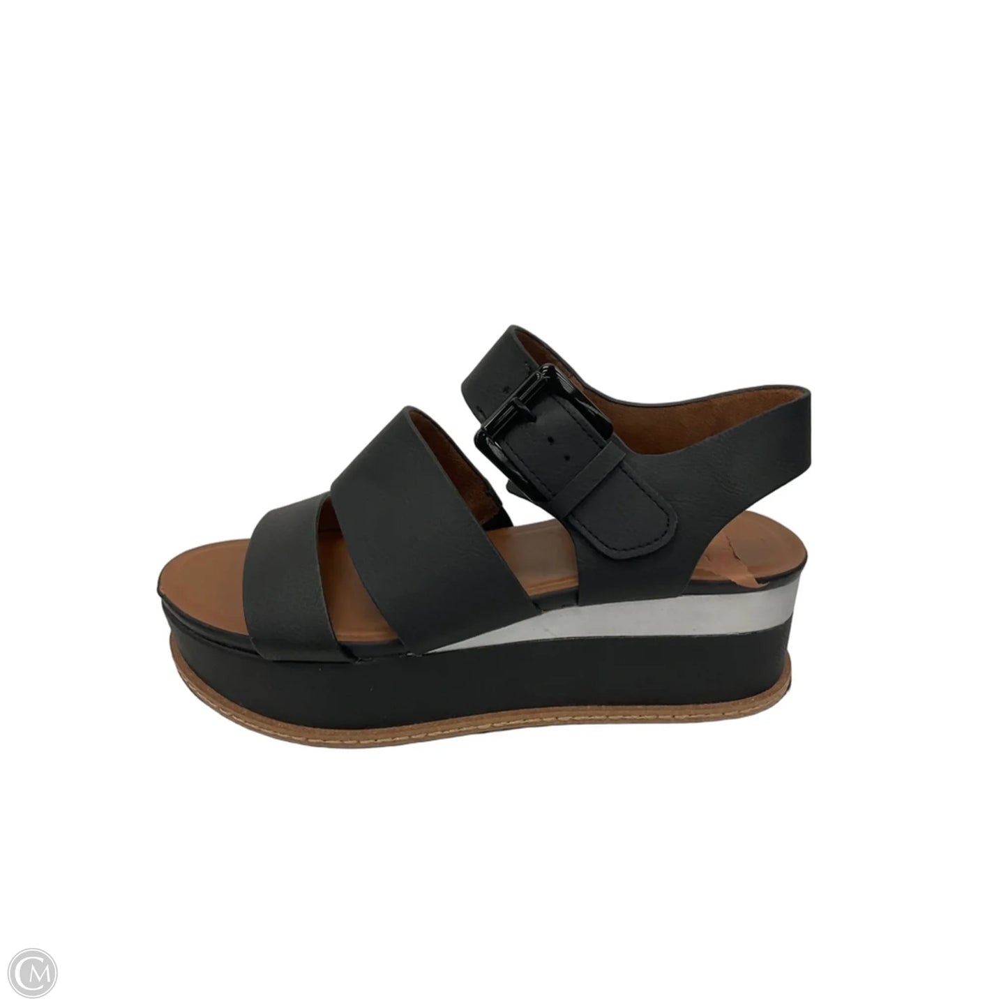 Sandals Heels Platform By Naturalizer In Black, Size: 8