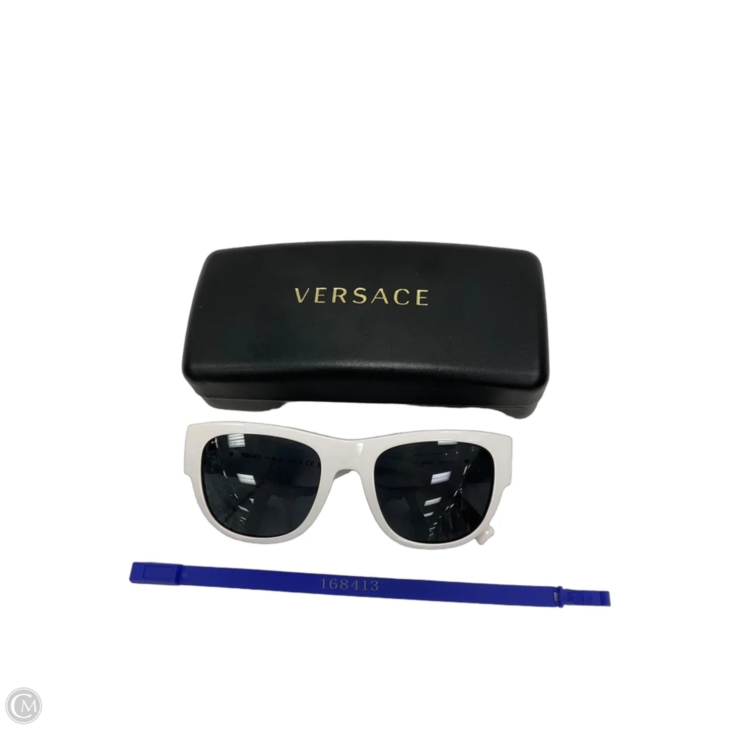 Sunglasses Luxury Designer By Versace, Size:
