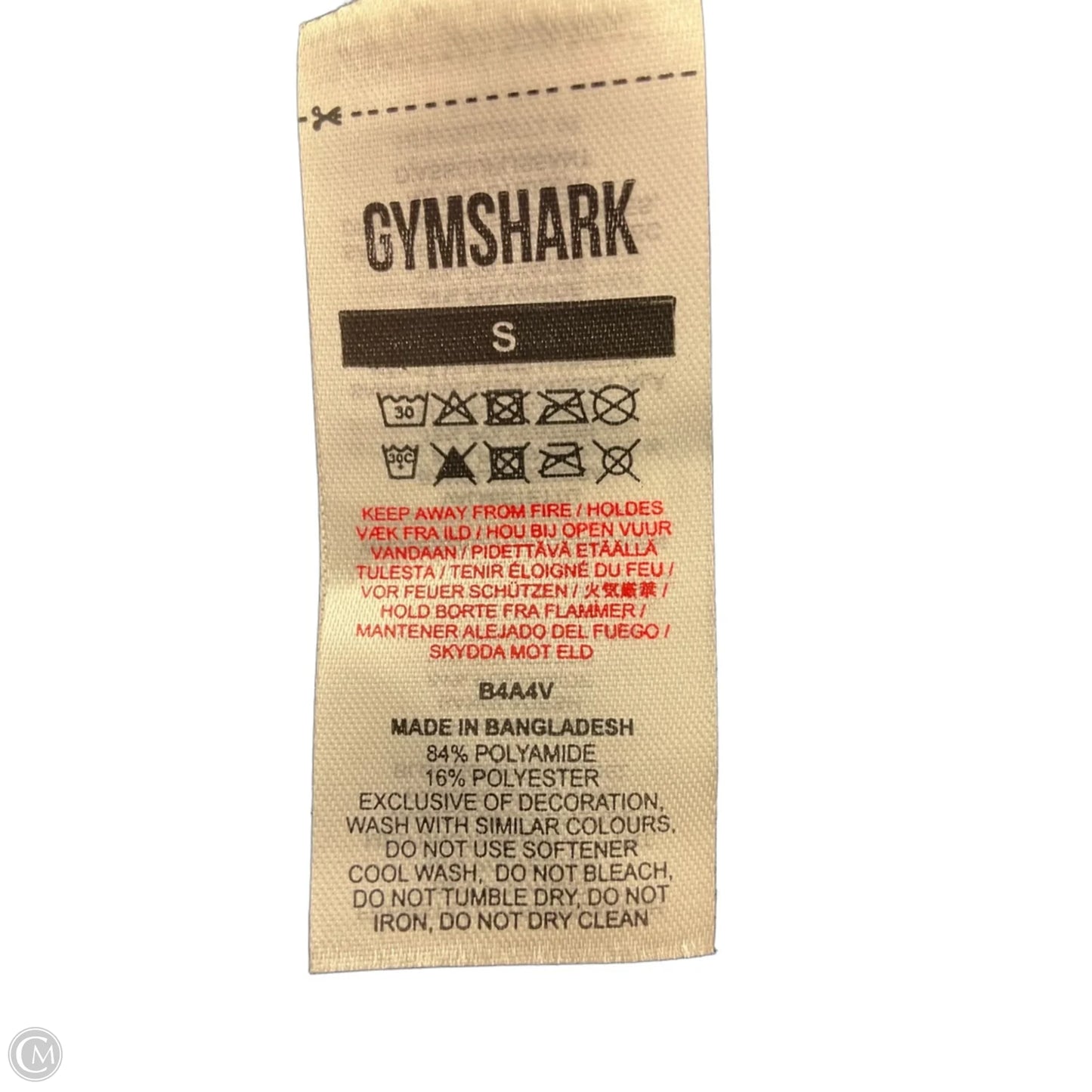 Athletic Top Long Sleeve Crewneck By Gym Shark In Blue, Size: S