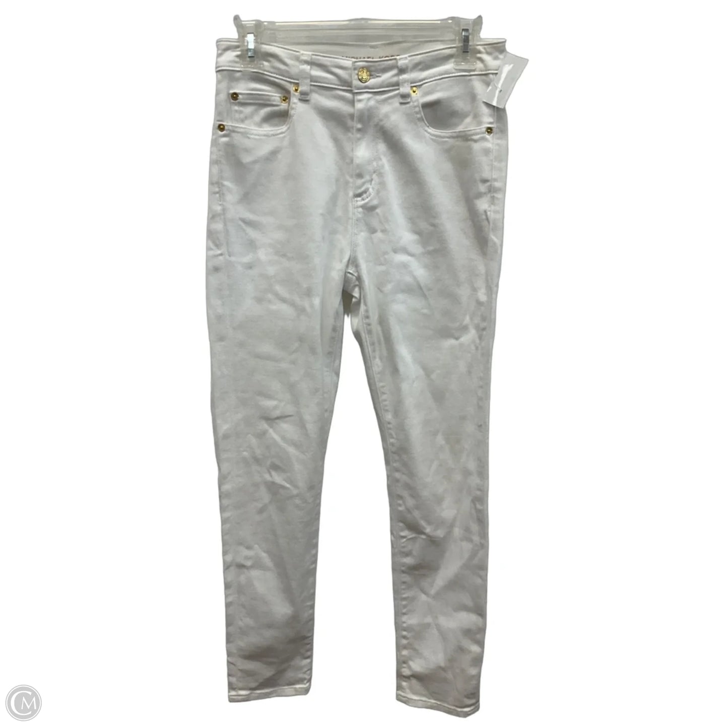 Jeans Designer By Michael Kors In White Denim, Size: 4