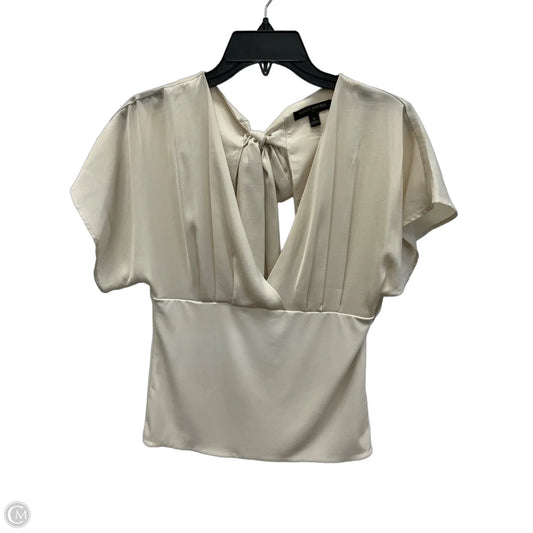 Top Short Sleeve By Banana Republic In Tan, Size: S