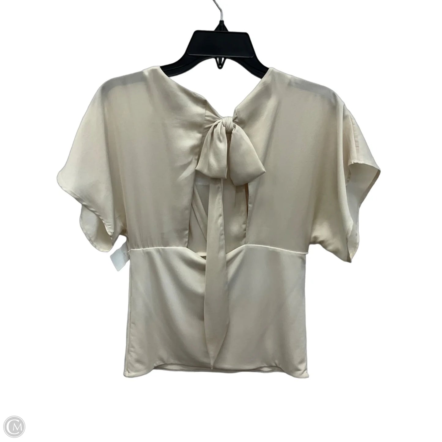 Top Short Sleeve By Banana Republic In Tan, Size: S