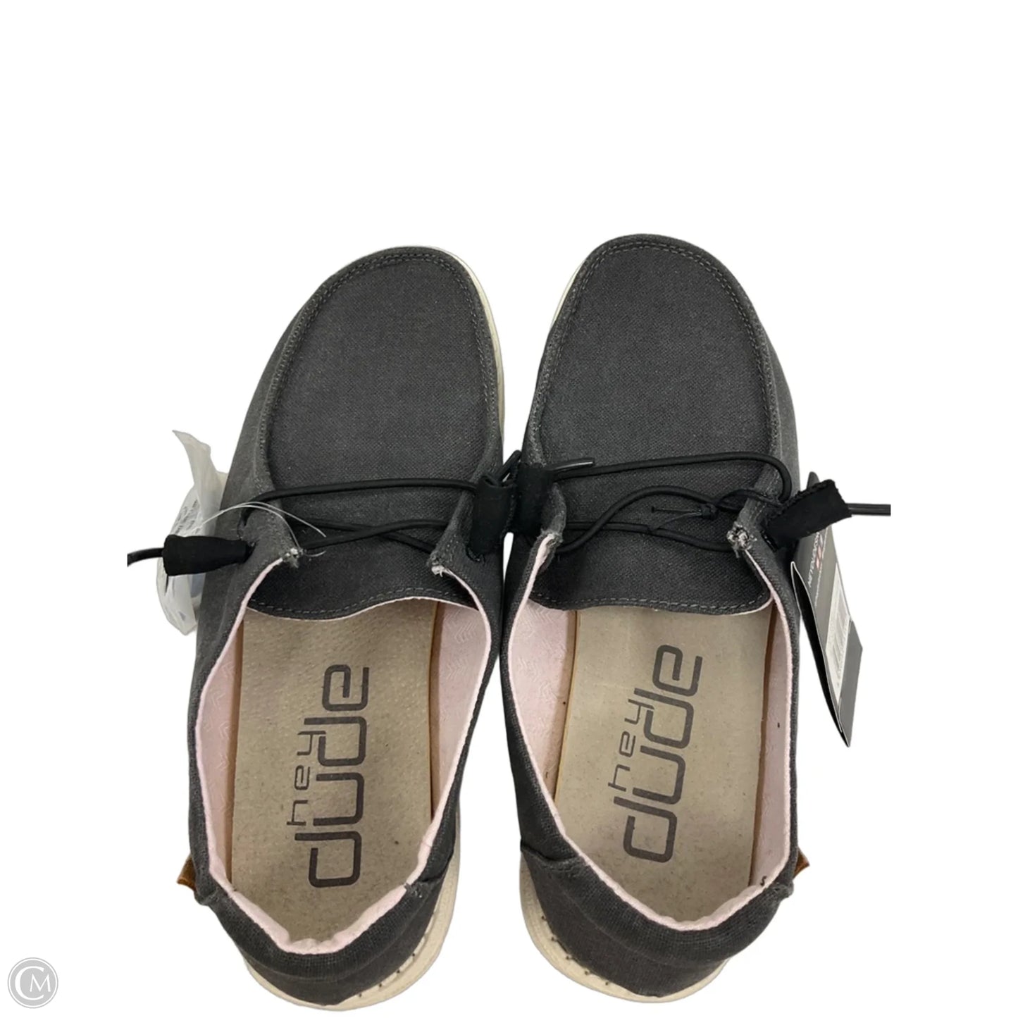 Shoes Flats By Hey Dude In Grey, Size: 9