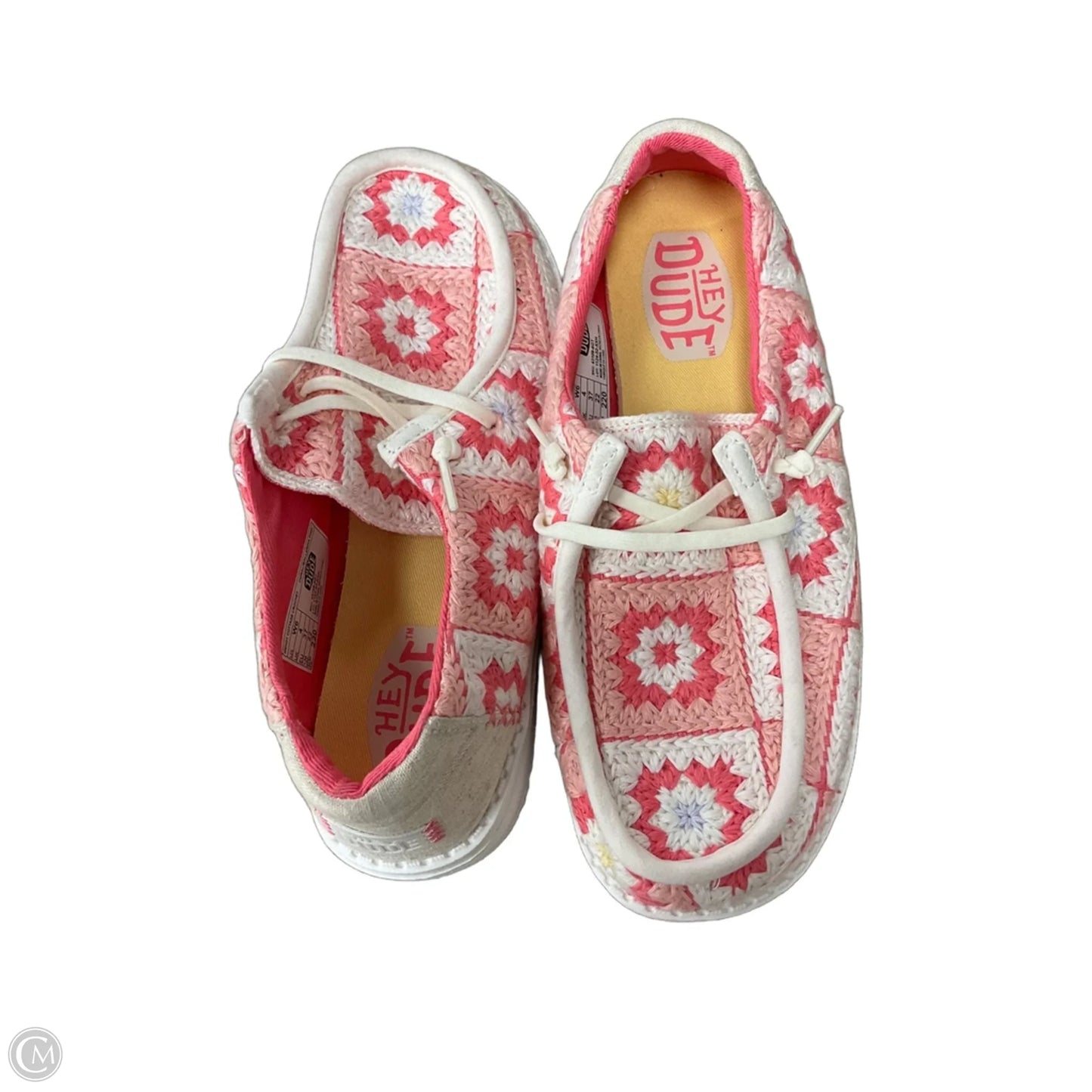 Shoes Sneakers By Hey Dude In Pink, Size: 6