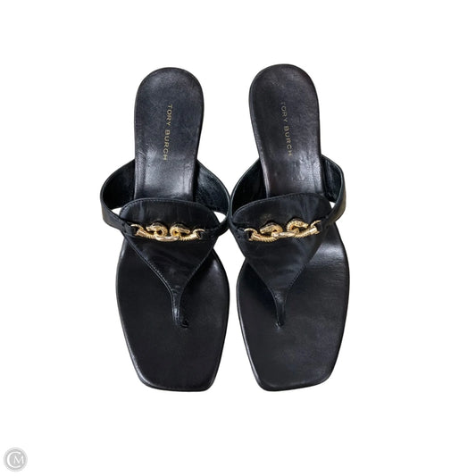 Sandals Designer By Tory Burch In Black, Size: 7.5
