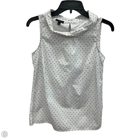 Top Sleeveless By Talbots In Polkadot Pattern, Size: S