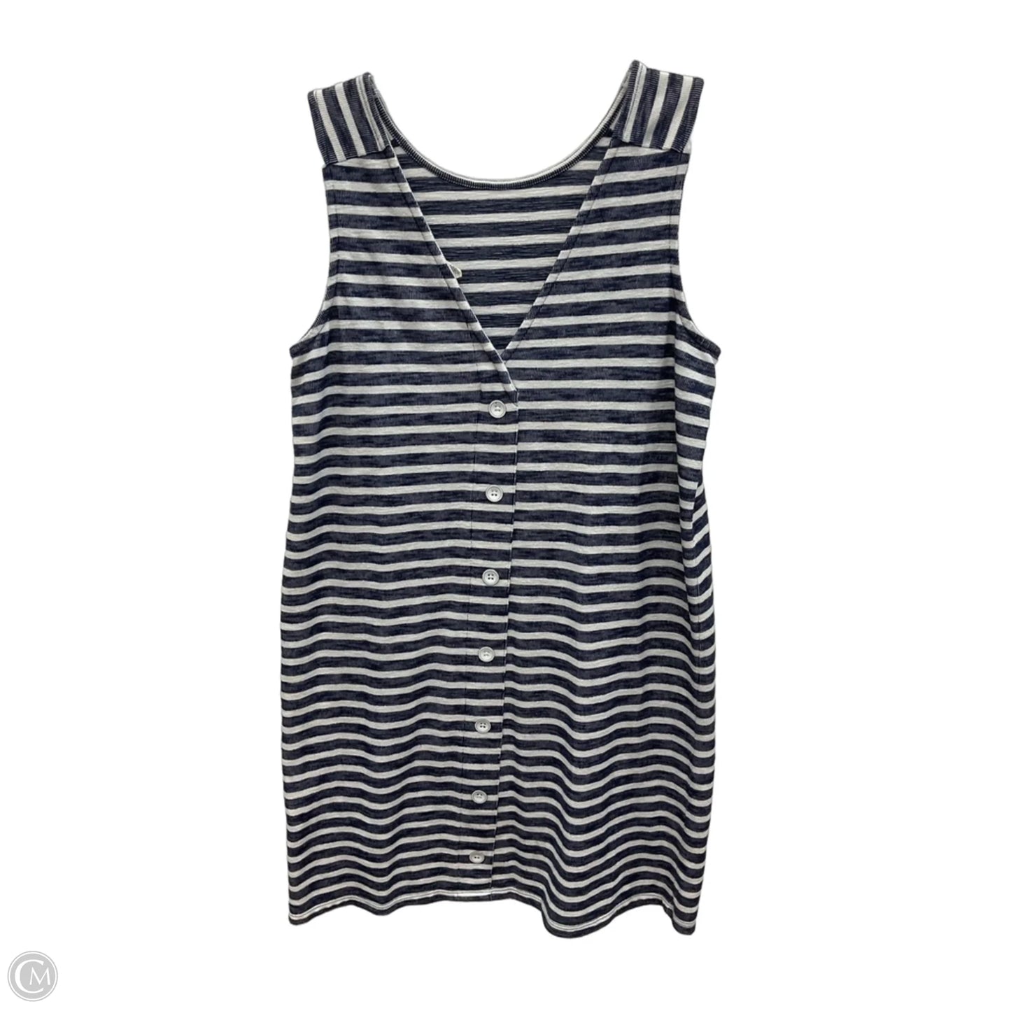 Dress Casual Midi By Caslon In Striped Pattern, Size: L