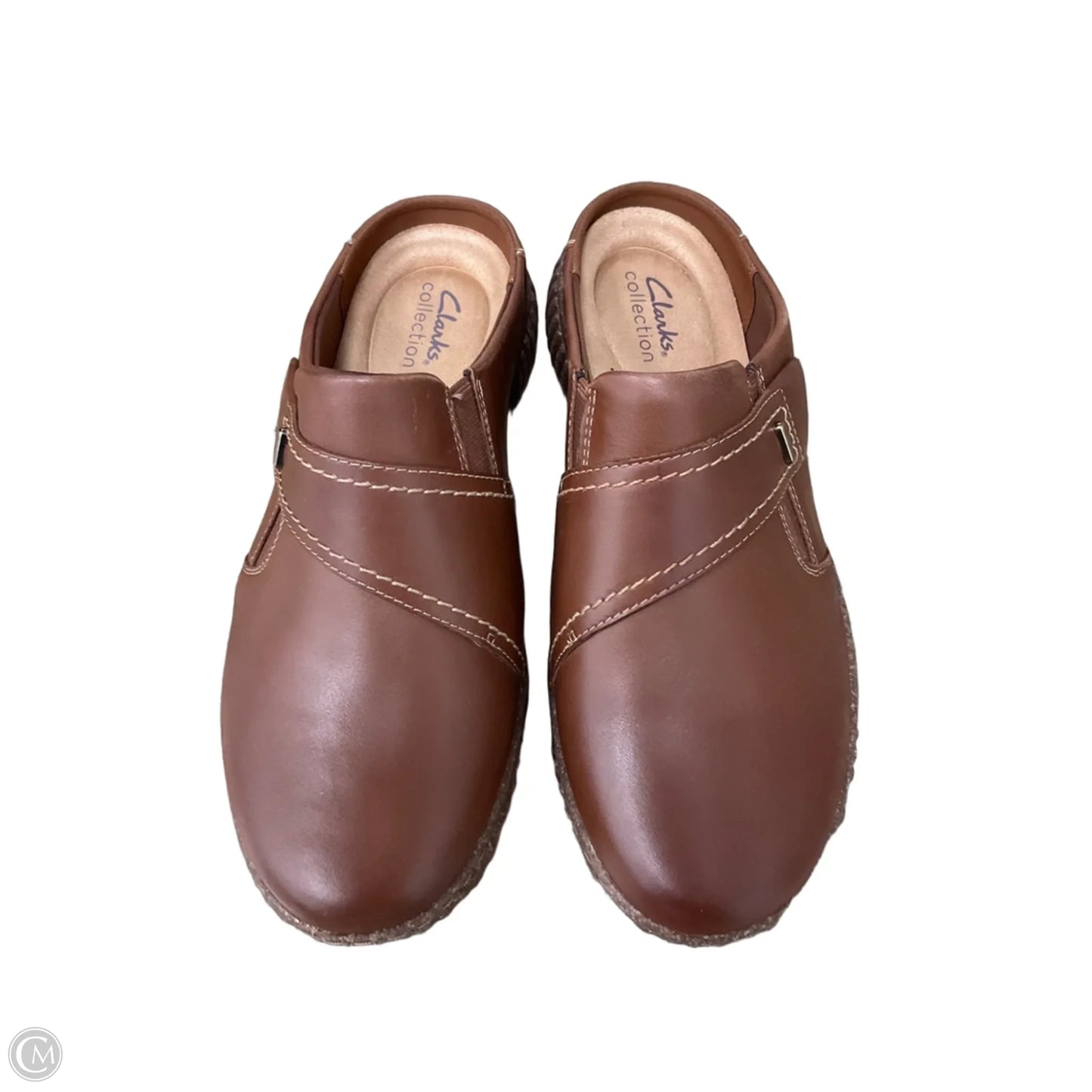 Shoes Flats By Clarks In Brown, Size: 8
