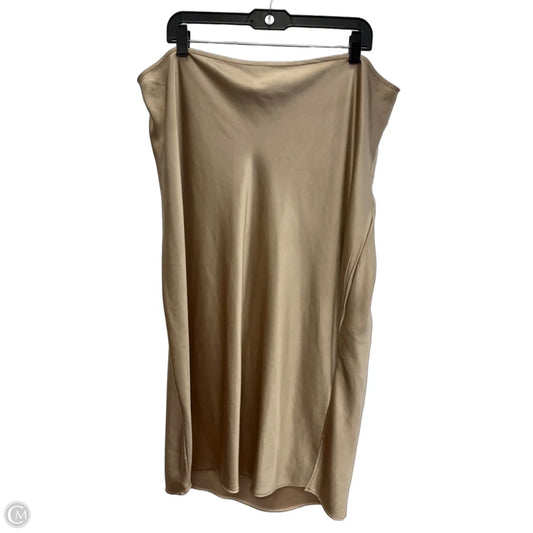 Skirt Midi By Old Navy In Gold, Size: Xxl
