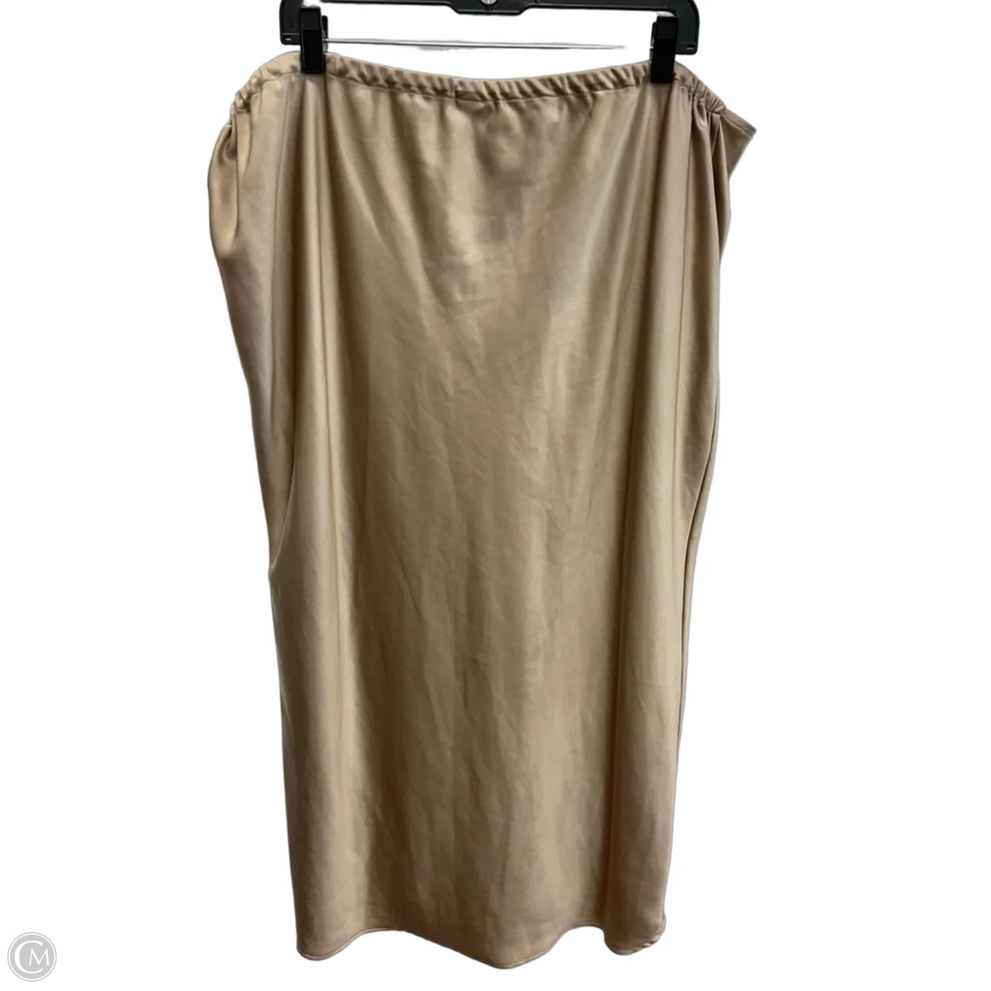 Skirt Midi By Old Navy In Gold, Size: Xxl