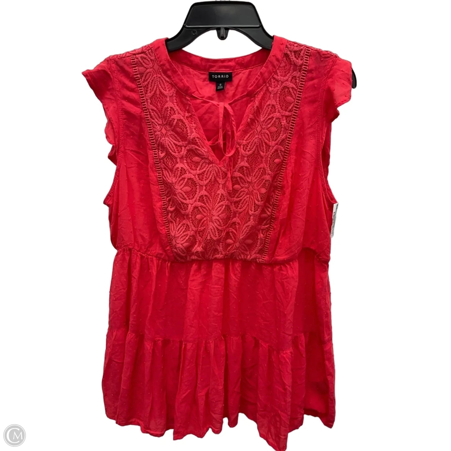 Top Short Sleeve By Torrid In Red, Size: L