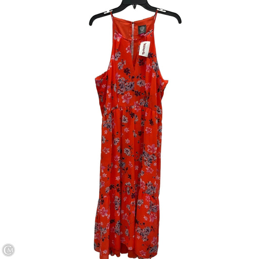 Dress Casual Maxi By Vince Camuto In Floral Print, Size: 14