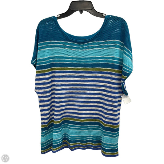 Top Short Sleeve By Tommy Bahama In Striped Pattern, Size: Xl