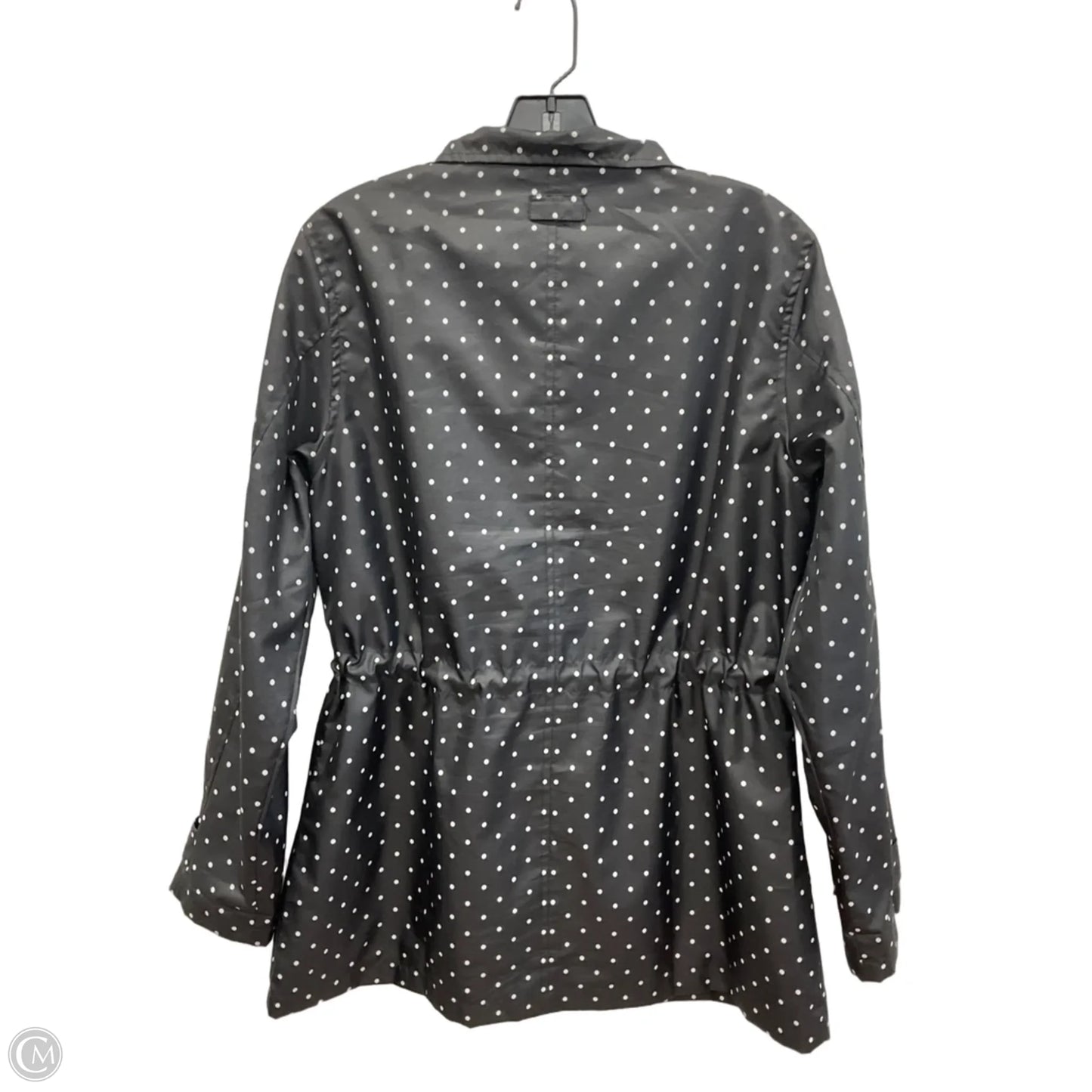 Jacket Windbreaker By Capelli In Polkadot Pattern, Size: M
