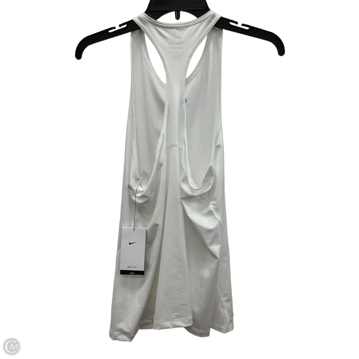 Athletic Tank Top By Nike In White, Size: L