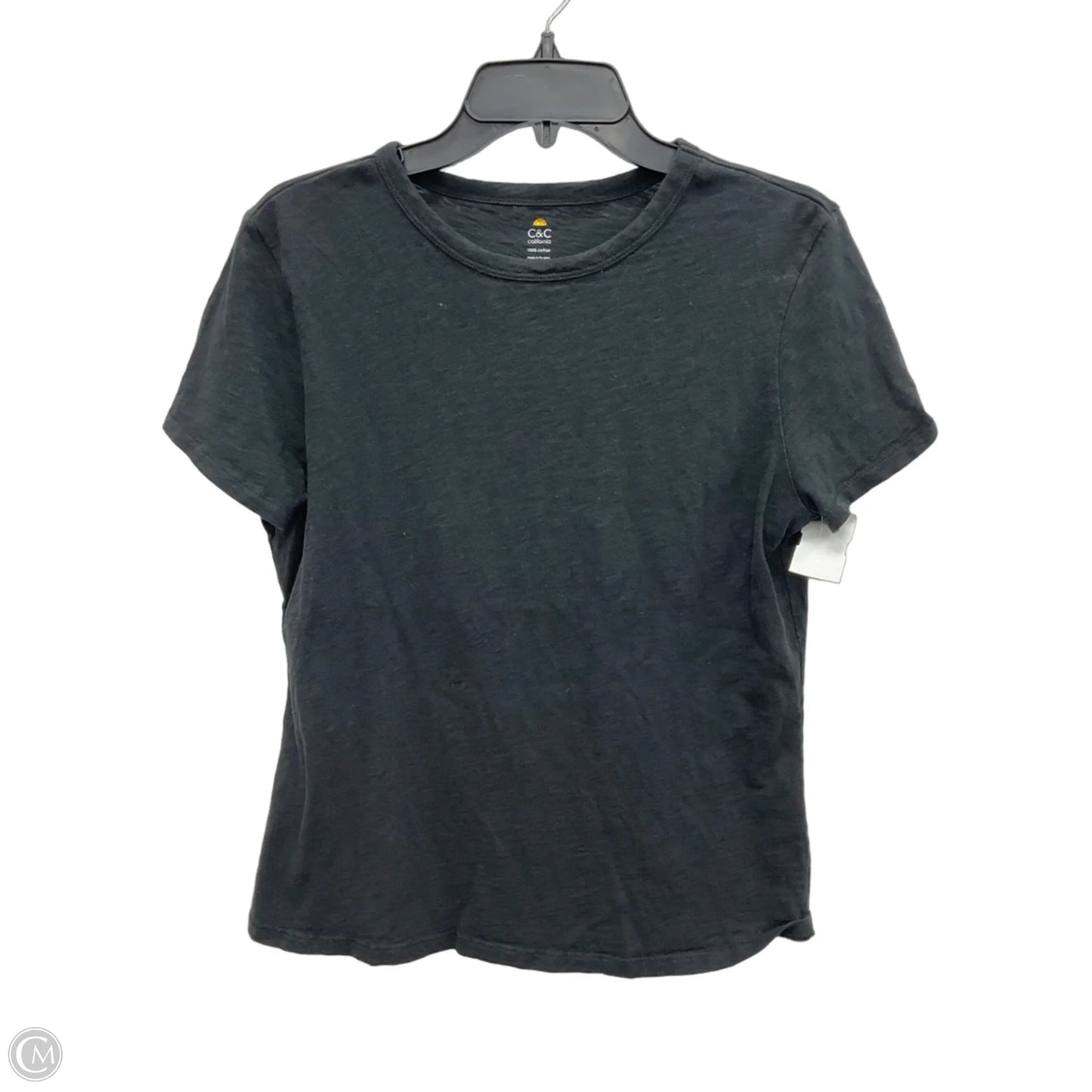 Top Short Sleeve Basic By C And C In Black, Size: L